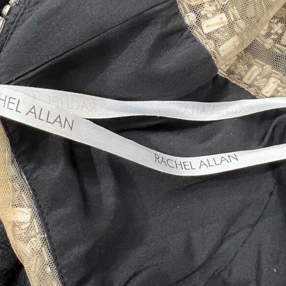 Rachel Allan Black Jacquard Formal Pageant Gown $1198 - Picture 12 of 13